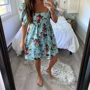 ‼️SOLD‼️Urban Outfitters  blue floral dress